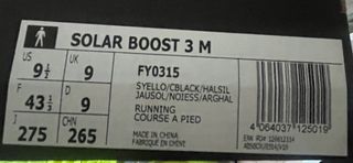 Adidas Solar Boost 3 M Talla 43 1/3 SIN ESTRENAR