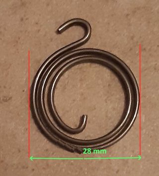 Manilla puerta muelle con ganchos: 2 tamaños