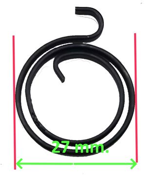 Manilla puerta muelle con ganchos: 2 tamaños