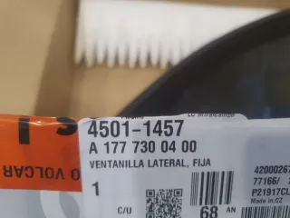 Cristal trasero derecho Mercedes Clase A