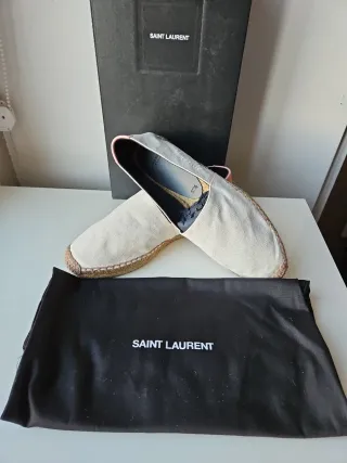 Alpargatas Saint Laurent Blancas