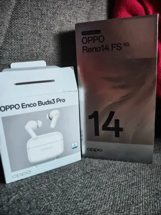 Oppo Reno14 FS 5G Blanco + Auriculares