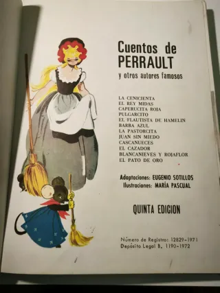 2 Libros Cuentos María Pascual (Andersen/Perrault)