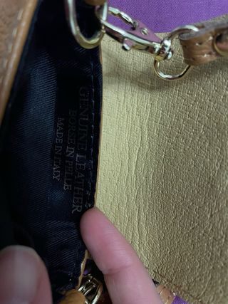 Bolso bandolera mini marrón abeja