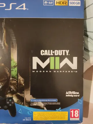 PS4 (PlayStation 4) Negra 500GB con 2 mandos