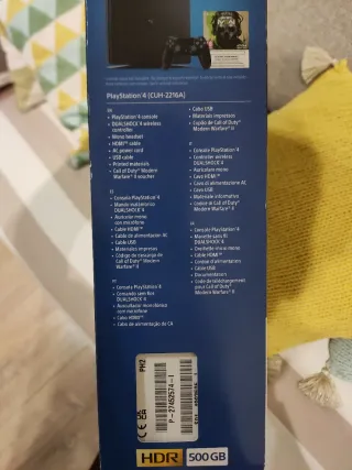 PS4 (PlayStation 4) Negra 500GB con 2 mandos