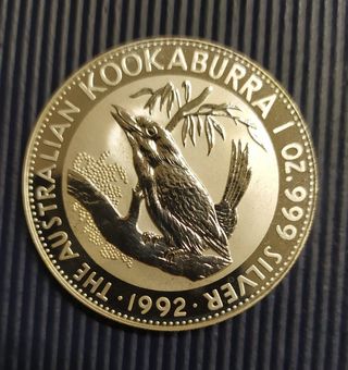 Australia Kookaburra Argento PROOF 1992