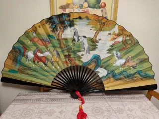 Abanico chino decorativo de pared