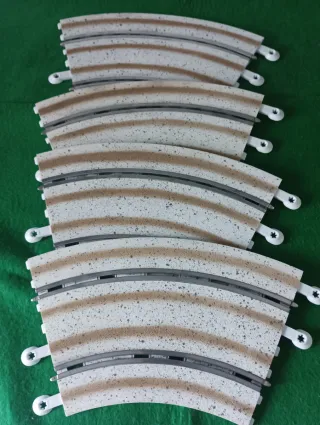 Lote 6 pistas Scalextric efecto nieve