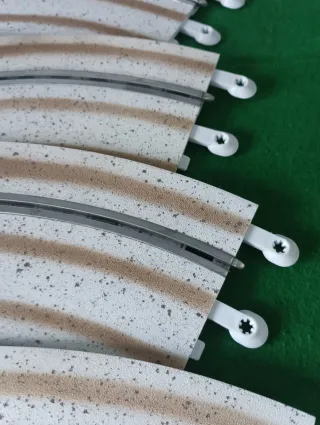 Lote 6 pistas Scalextric efecto nieve