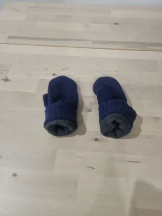 Manoplas de mujer azul