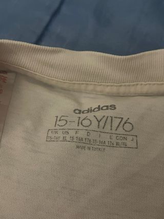 Camiseta Adidas 3 Rayas Talla S 15-16 años