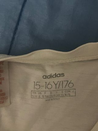 Camiseta Adidas 3 Rayas Talla S 15-16 años
