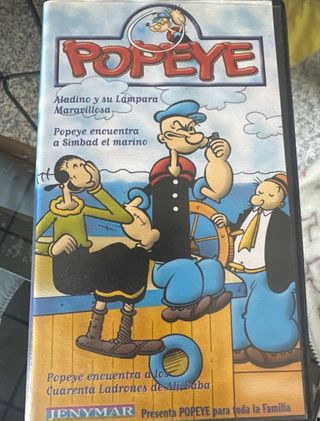 Película VHS Popeye: Aladino y Simbad