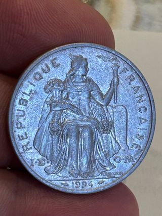 Moneda 5 Francos Polinesia Francesa