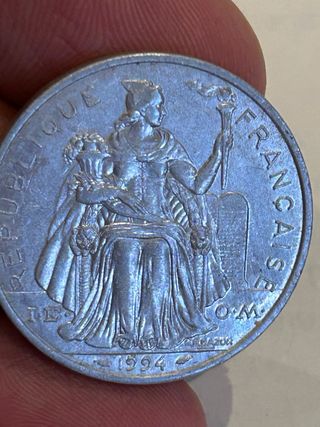 Moneda 5 Francos Polinesia Francesa