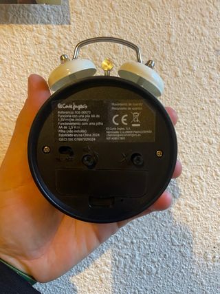 Reloj despertador El Corte Inglés NUEVO - SIN USO