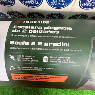 Escalera Plegable Parkside 2 Peldaños