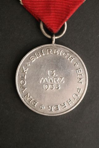 Medalla Alemana Anexión Austria Anschluss 1938
