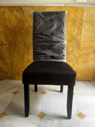 Silla de comedor moderna marrón