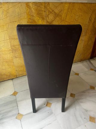 Silla de comedor moderna marrón