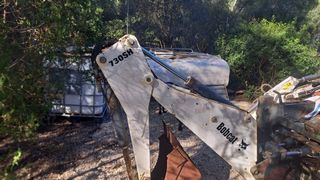 minicargadora  Bobcat brazo