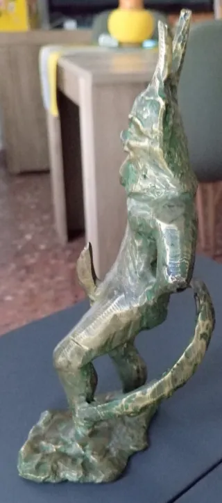 Estatuilla Bronce Macizo Figura Diablillo.1.600kg