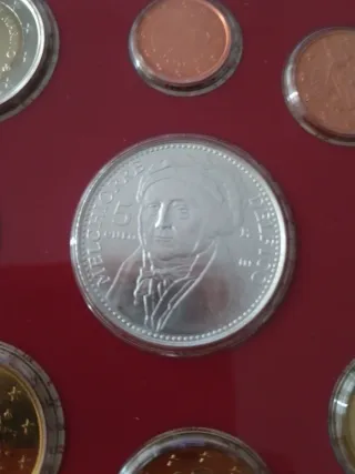 Lote monedas en cartera