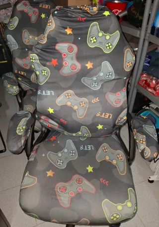 Silla Gaming Negra y Azul