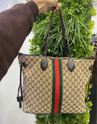 Borsa Gucci Donna Beige e mattone