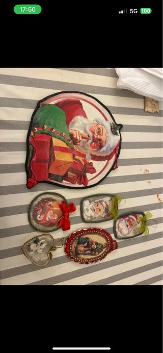 Decorazioni Natalizie Stoffa Vetro