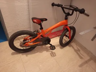 Bici Monty Infantil Naranja 103. Rueda tamaño 16".