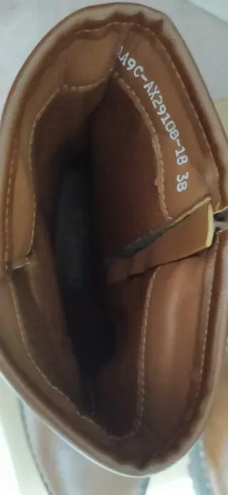 Botas marrones mujer con hebillas