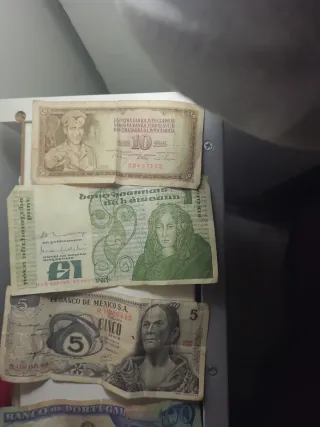 Lote de Billetes Antiguos Varios Países