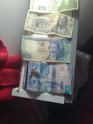 Lote de Billetes Antiguos Varios Países