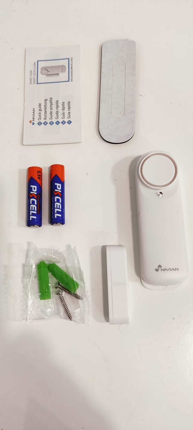 Alarma Inteligente Puerta Nivian WiFi con Sirena