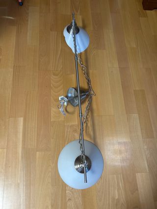 Lámpara de salón Ikea cristal y metal