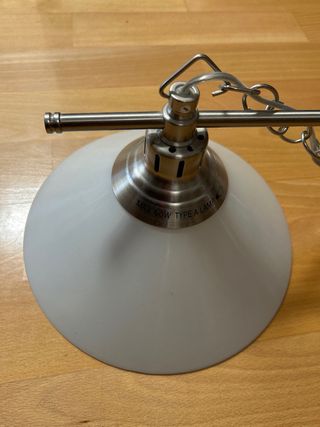 Lámpara de salón Ikea cristal y metal