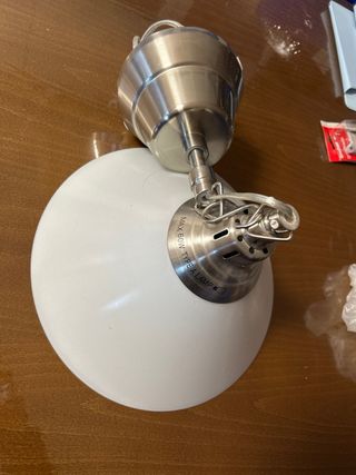 Lámpara de salón Ikea cristal y metal