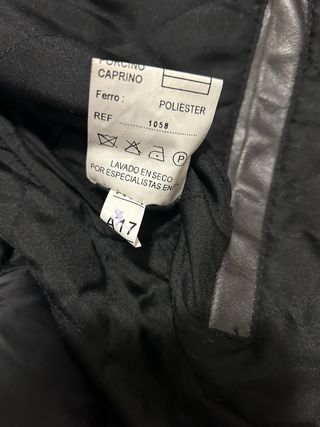 Chaqueta de cuero marrón