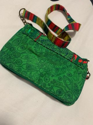 Bolso Desigual Multicolor y Verde