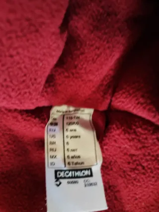 Mono de nieve infantil. Talla 6 años.