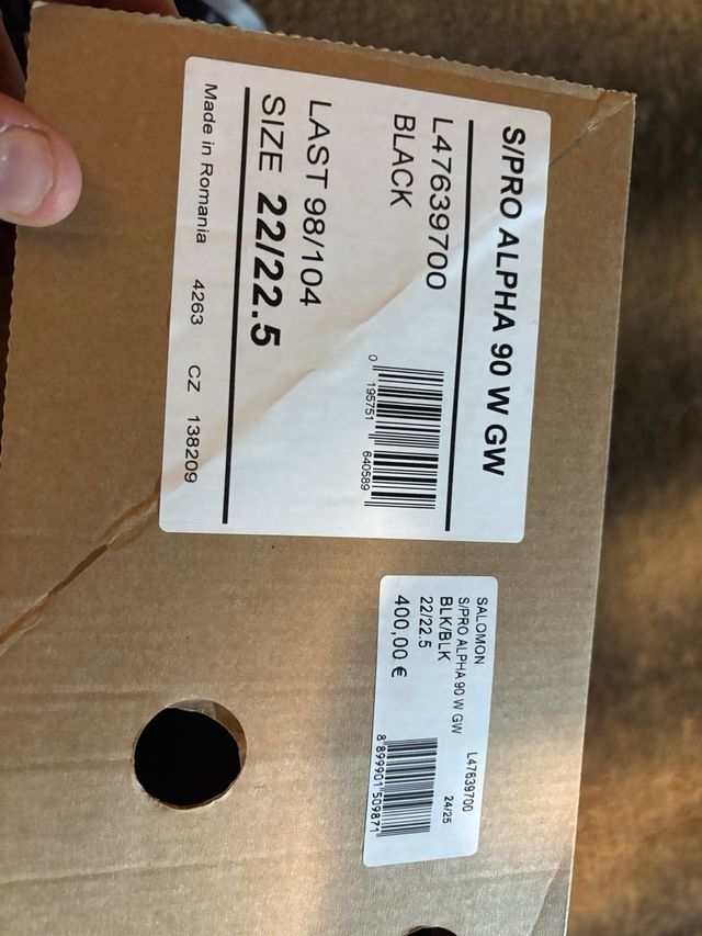 Botas de esquí Salomon S/Pro Alpha Flex 90Nuevas