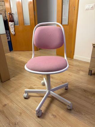 Silla escritorio Ikea rosa