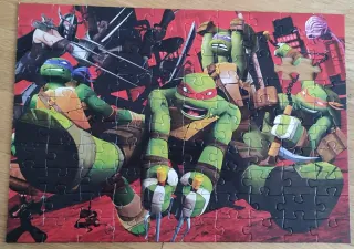 2 Puzzles Tortugas Ninja 100 Piezas Educa