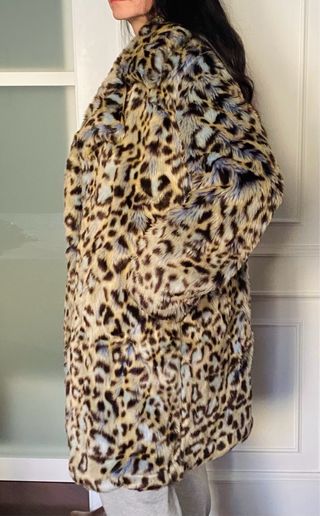 Cappotto eco-pelliccia leopardato