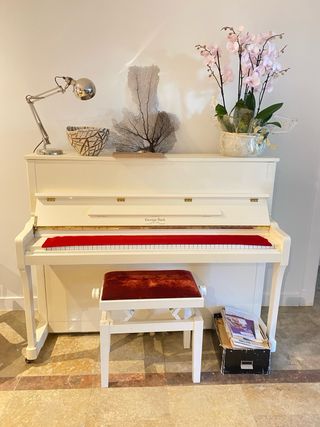 Piano George Steck Blanco