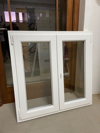 Ventana PVC Blanca Doble Hoja