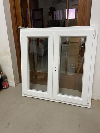 Ventana PVC Blanca Doble Hoja