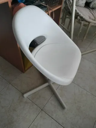 Silla de escritorio infantil blanca